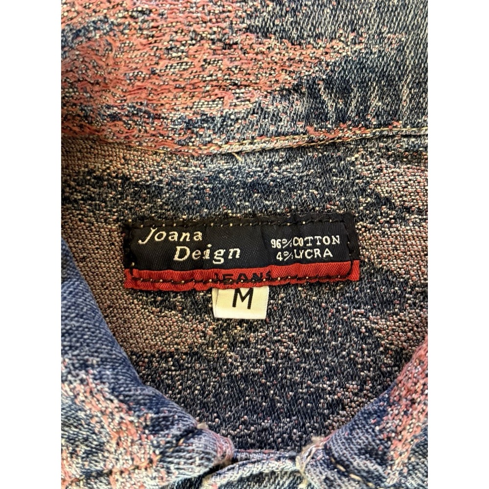 Joana Design Jeans Denim Jacket Japanese Kaeabeini Inspired Women's Size Medium - Picture 4 of 14